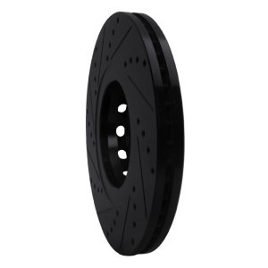 Volkswagen Passat Brake Rotor (1) - Front Right - R1 Concepts - Drilled & Slotted - Black - `02-`05 Volkswagen Passat Brake Rotor (1) - Front Right - R1 Concepts - Drilled & Slotted - Black - `02-`05